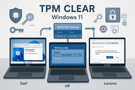Clearing the TPM on Windows 11, Dell, HP, and Lenovo Laptops
