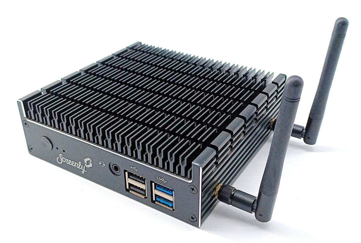 Screenly Player Max Digital Signage Player: 8GB RAM 256GB M.2 SSD No OS