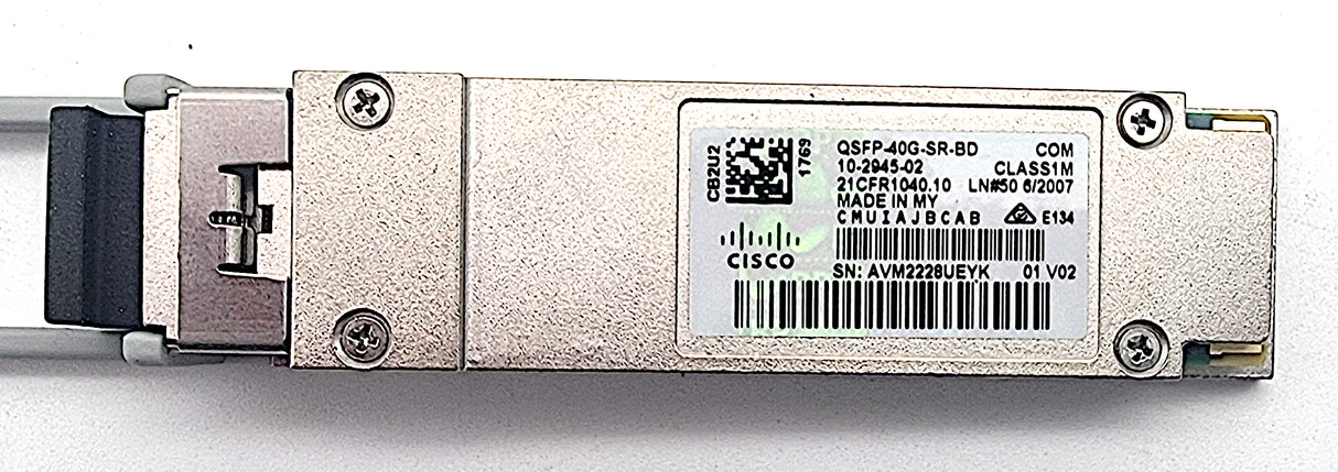 Cisco 10-2945-02 QSFP-40G-SR-BD 40GBASE-SR QSFP+ Network Transceiver Module