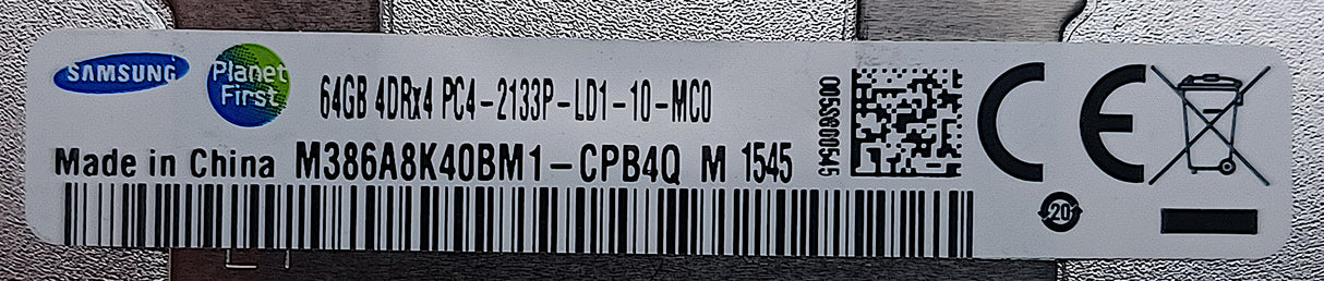 HP 752373-091 Samsung M368A8K40BM1-CPB 64GB DDR4 PC4-2133P-L RAM Memory