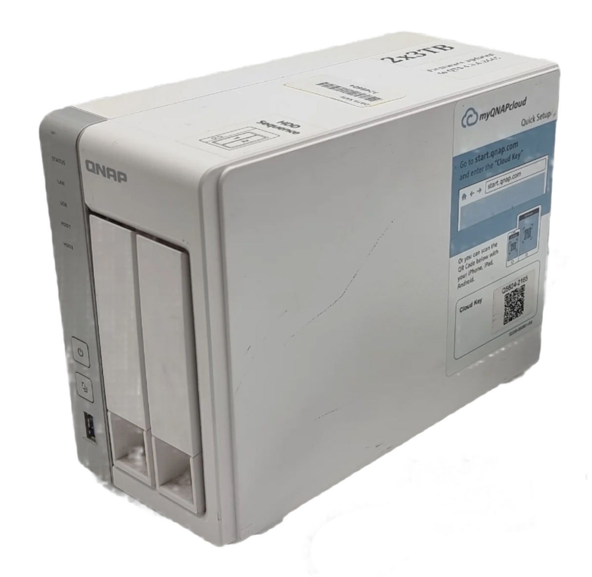 QNAP TS-231 2-Bay Desktop NAS: 2x 3TB Hard Drives, Updated Firmware