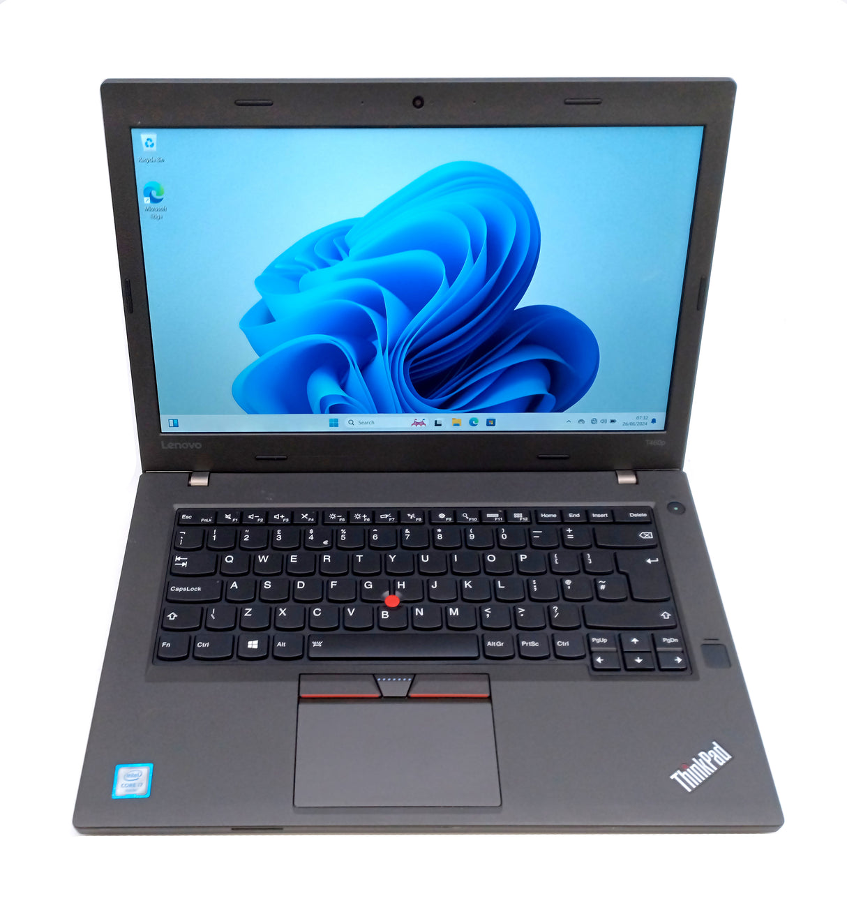 Ordinateur portable Lenovo ThinkPad T460p 14" i7 6e génération, 16 Go de RAM, SSD 240 Go