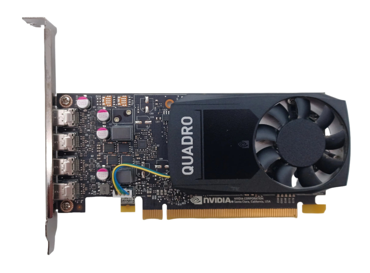 HP 919987-001 Nvidia Quadro P1000 4GB Quad Mini-DisplayPort Graphics Card