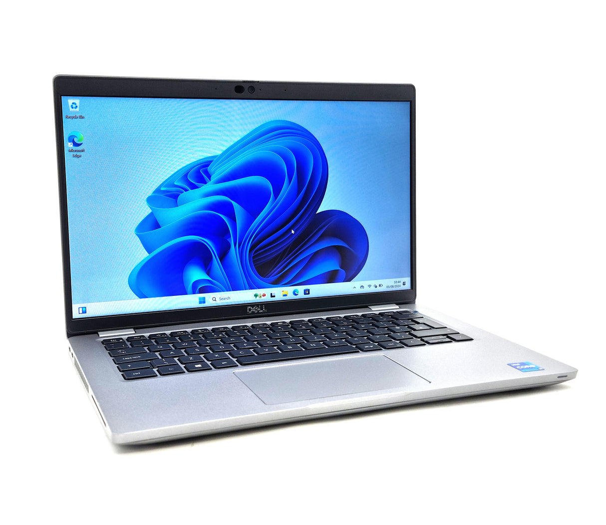 Dell Latitude 5420 Laptop, featuring a 14-inch screen, a silver and black body, and a Windows desktop background.