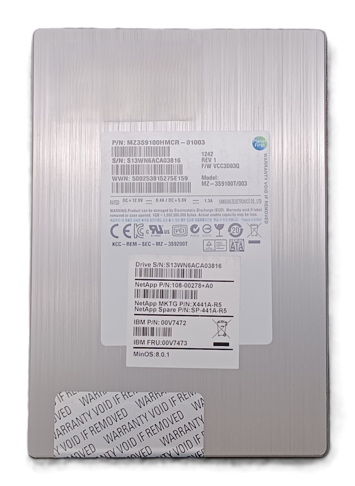 Samsung MZ-3S9100T/003 100 Go 3,5" SATA SLC SSD : Lot de 6