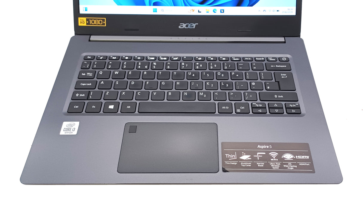 Ordinateur portable Acer Aspire A514-52, 14", Core i3 10e génération, 8 Go de RAM, SSD 256 Go, Windows 11 (Grade C)