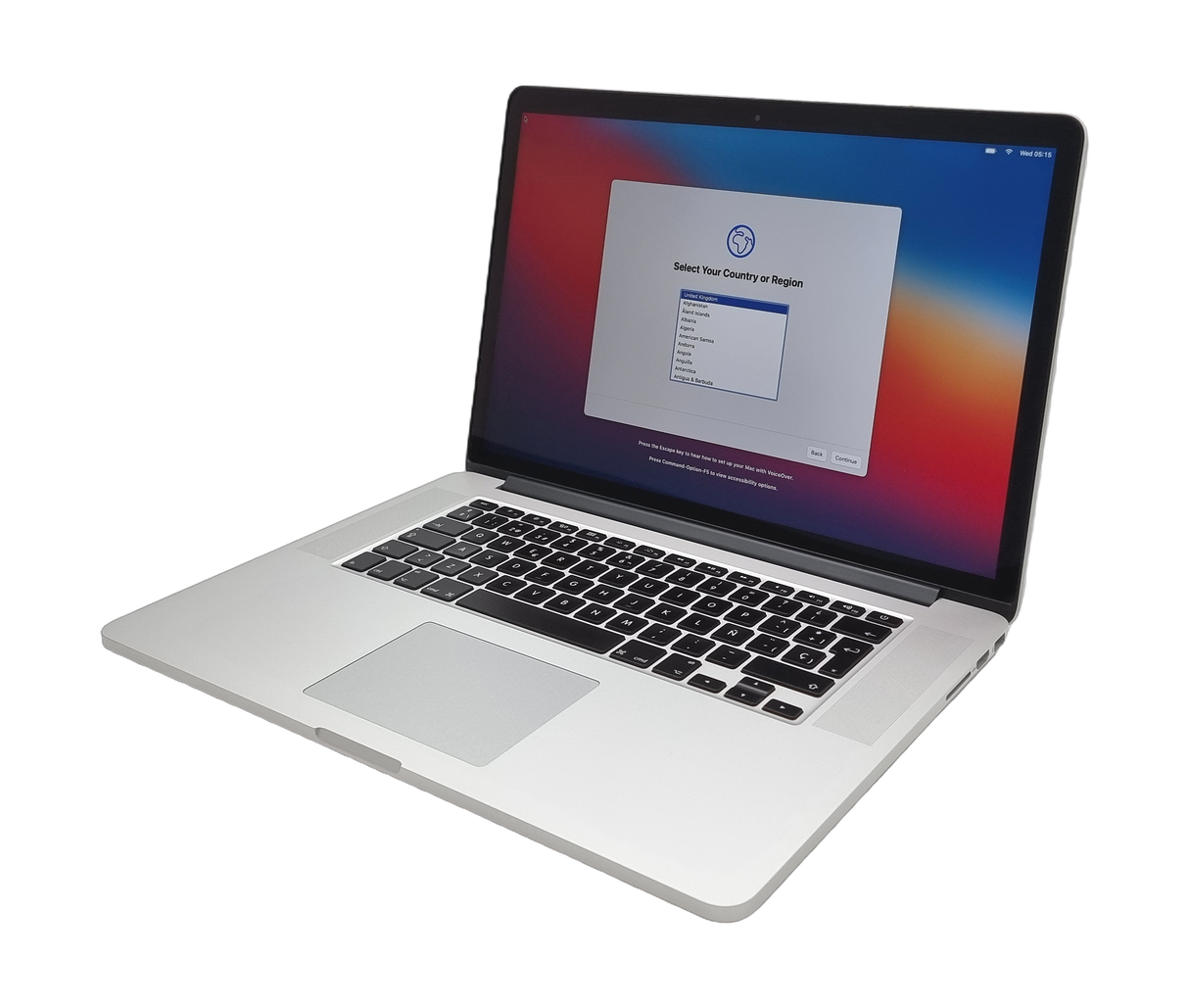 Apple MacBook Pro 2014 portable 15" Core i7 4ème génération 16 Go RAM 256 Go SSD, clavier espagnol