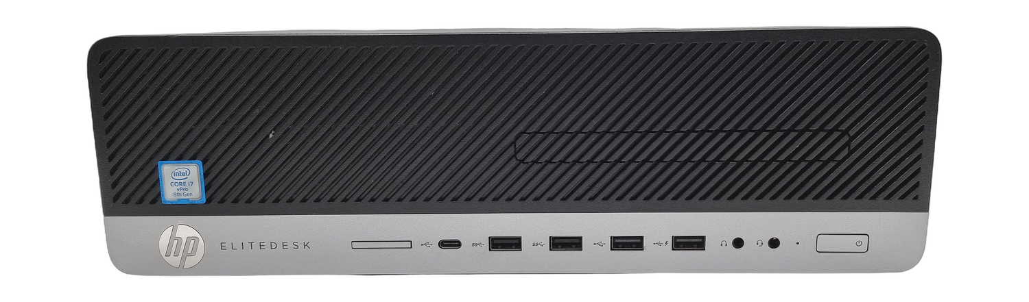 HP EliteDesk 800 G4 SFF PC, Core i7 8th Gen, 8GB RAM, 256GB SSD, Windows 11