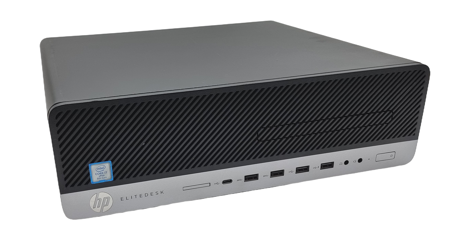 HP EliteDesk 800 G4 SFF PC, Core i7 8th Gen, 8GB RAM, 256GB SSD, Windows 11
