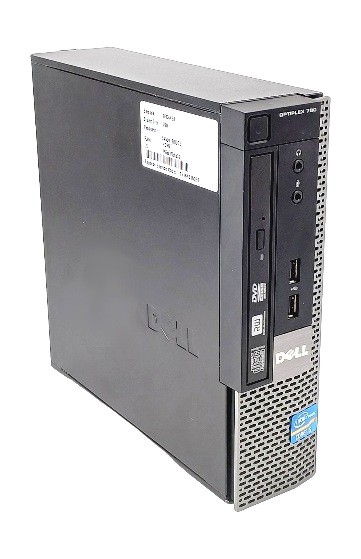 PC Dell OptiPlex 790 USFF, Core i5 de 2e génération, 8 Go de RAM, SSD de 128 Go
