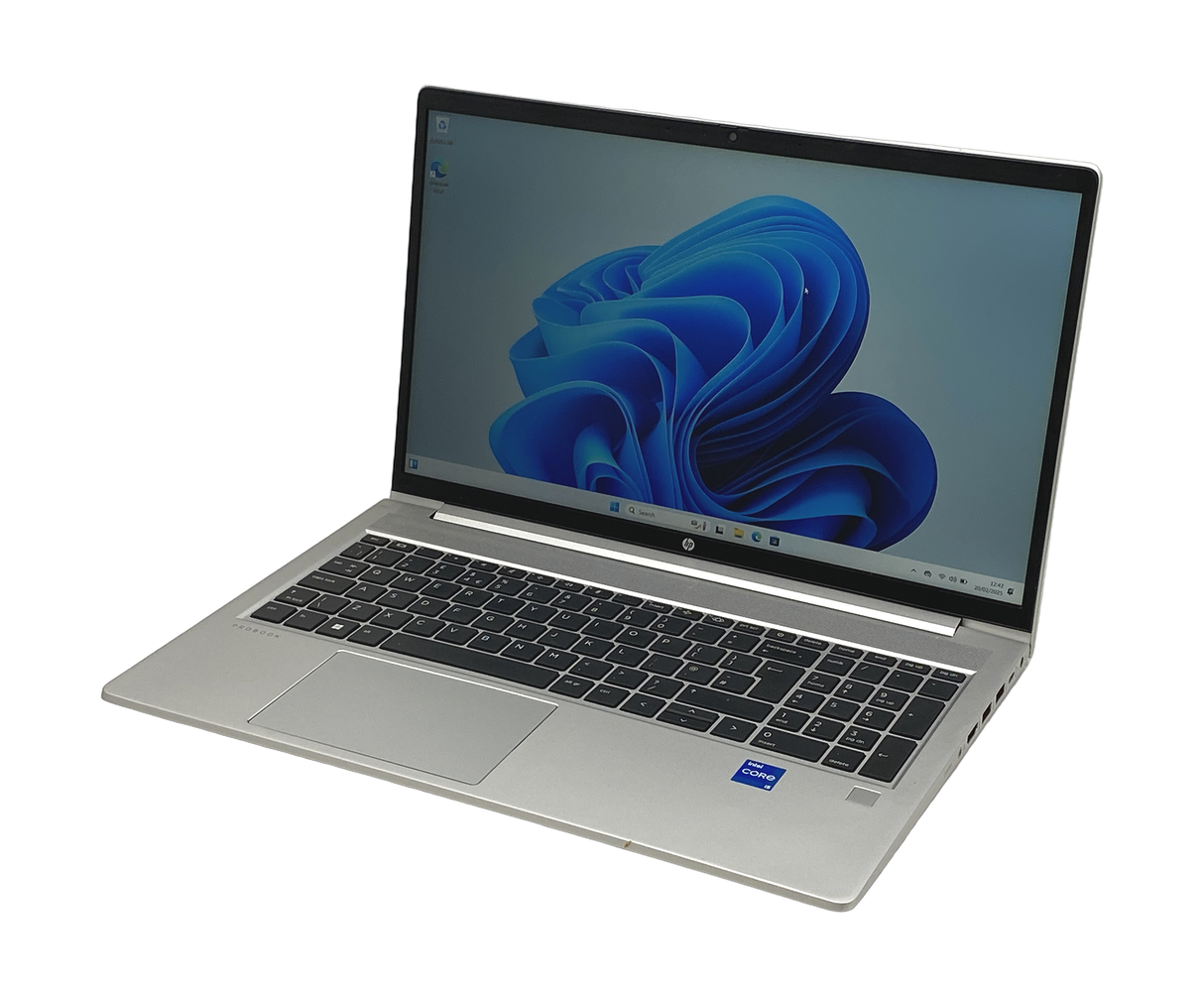 HP ProBook 450 G9 Laptop, 15.5" Core i5 12th Gen, 8GB RAM, 256GB SSD (Grade C)