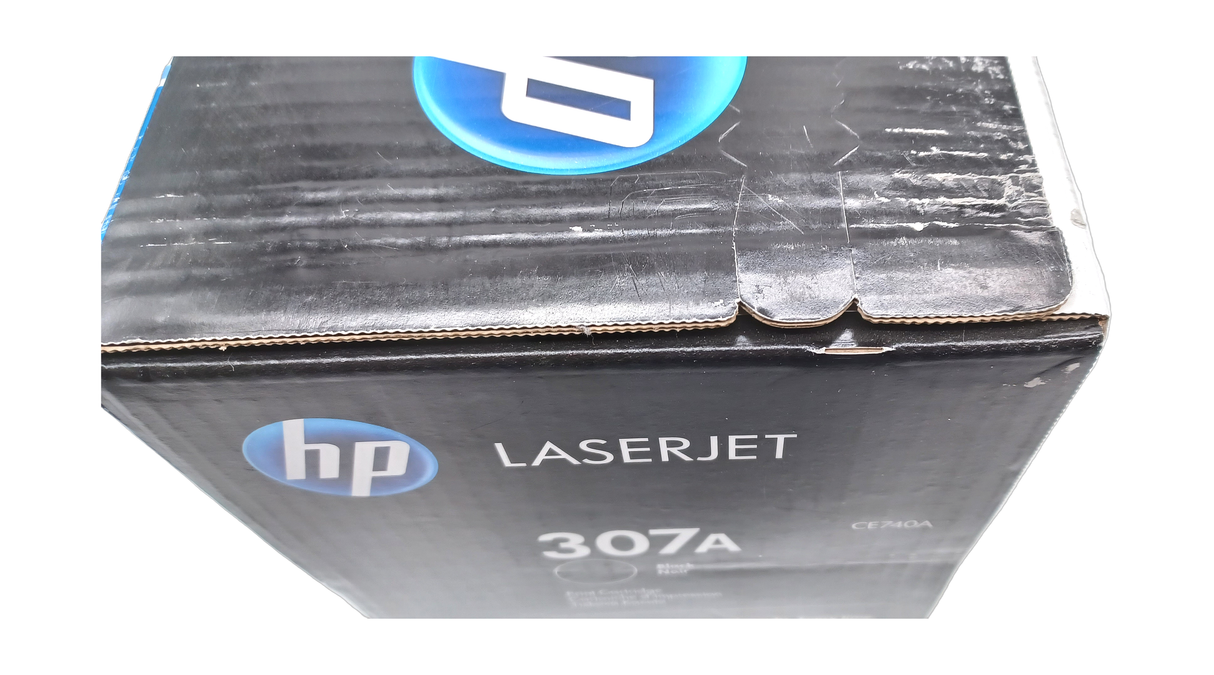 Authentique cartouche de toner laser noire haute capacité HP CE740A 307A, livrée "Departures"