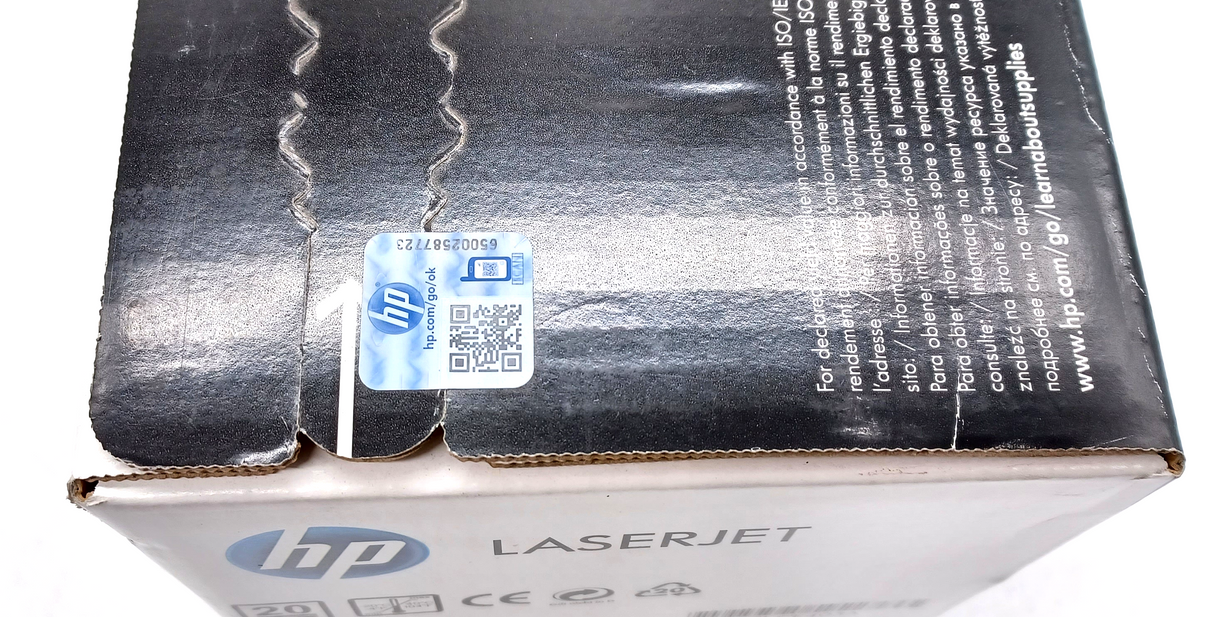 Cartouche de toner laser magenta HP authentique CE403A 507A, livrée dans l'emballage d'origine
