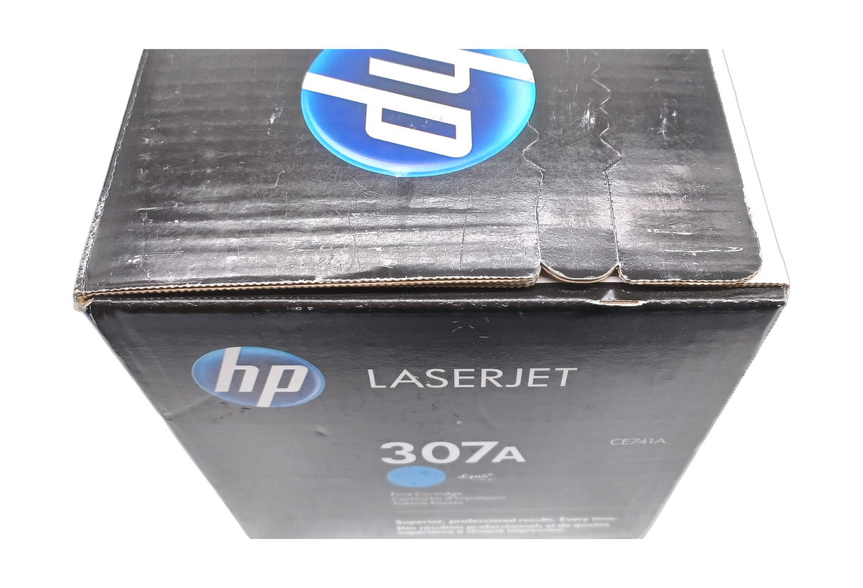 Genuine HP CE741A Cyan Laser Toner Cartridge 307A, Departures Livery