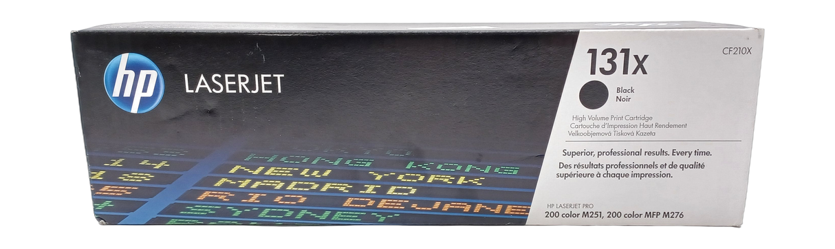 Cartouche de toner laser HP authentique CF210X grand volume 131A, livrée dans sa boîte d'origine
