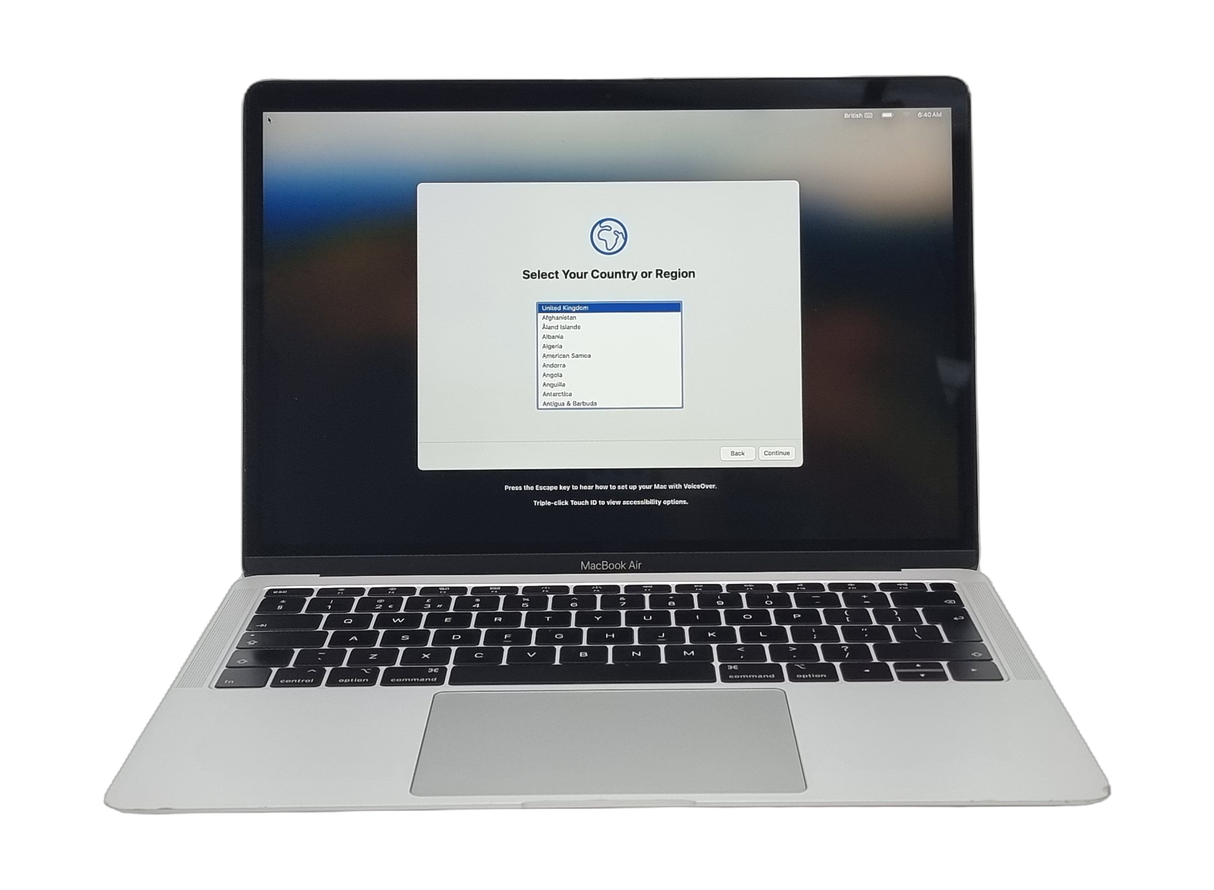 Ordinateur portable Apple MacBook Air 2019, 13", Core i5 8e génération, 16 Go de RAM, SSD de 256 Go, Sonoma