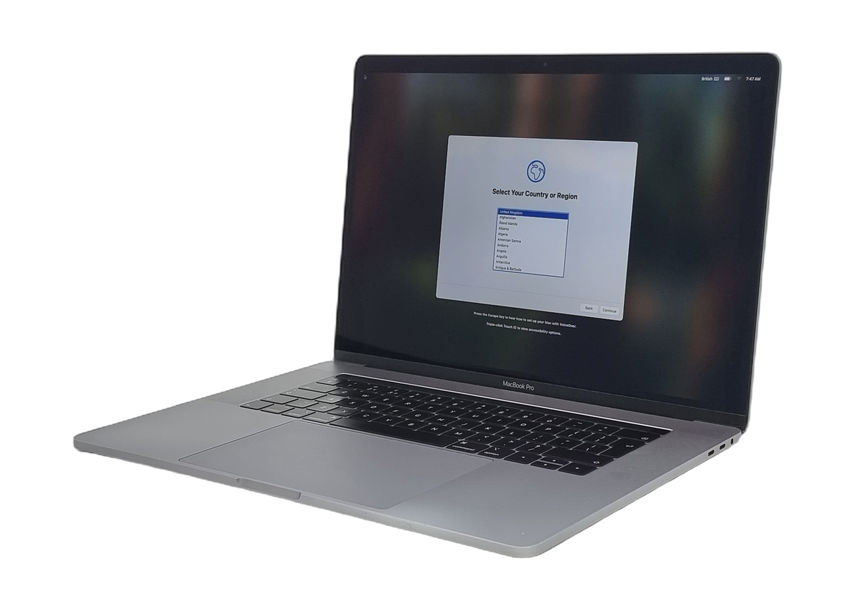 Apple MacBook Pro 2018 Laptop, 15" Core i7 8th Gen, 16GB RAM, 256GB SSD, Sequoia