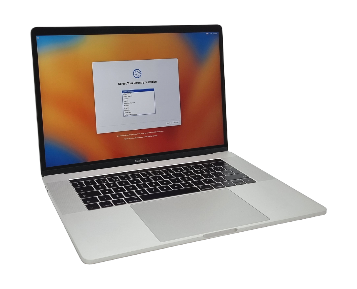 Ordinateur portable Apple MacBook Pro 2017, 15" Core i7 7ème génération, 16 Go de RAM, SSD de 512 Go, Ventura
