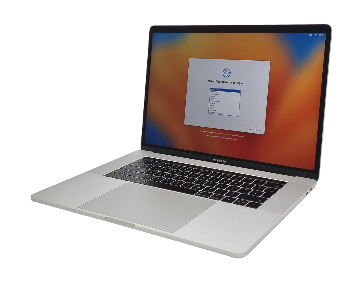 Ordinateur portable Apple MacBook Pro 2017, 15" Core i7 7ème génération, 16 Go de RAM, SSD de 512 Go, Ventura