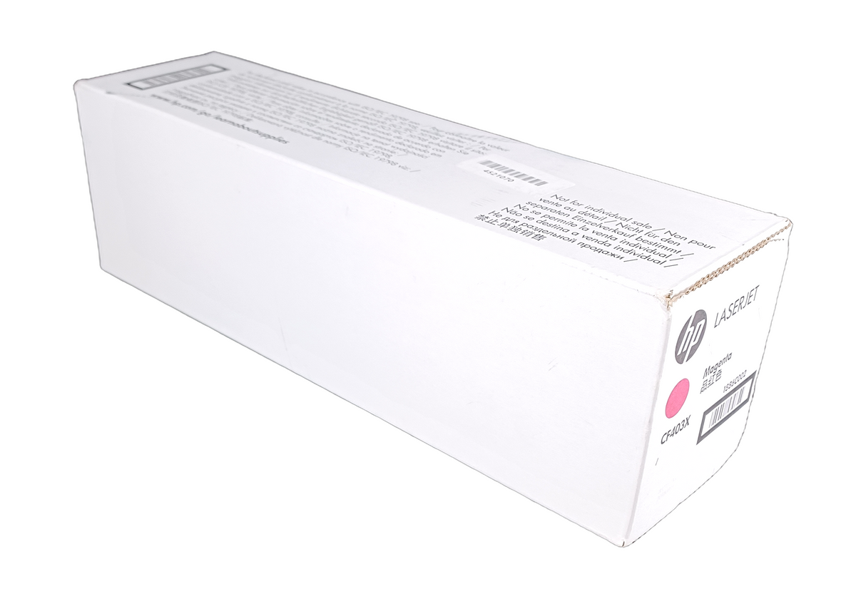 Genuine HP CF403X Magenta High-Yield Toner Cartridge 201X, Plain Box