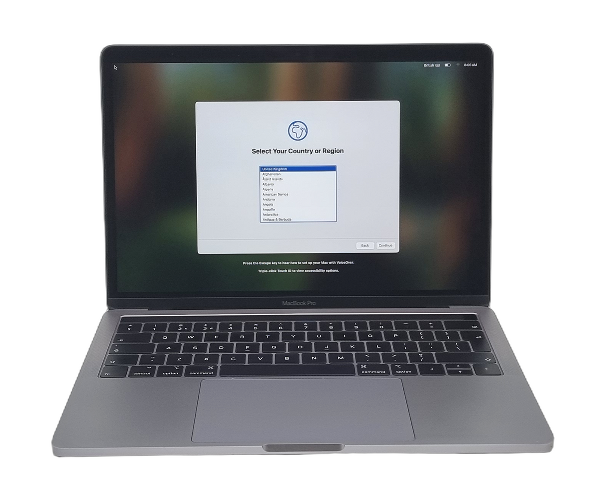 Apple MacBook Pro 2019 Laptop, 13" Core i5 8th Gen, 16GB RAM, 512GB SSD, Sequoia