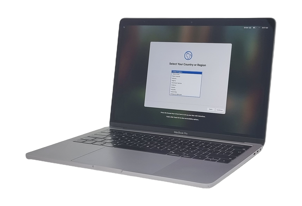 Apple MacBook Pro 2019 Laptop, 13" Core i5 8th Gen, 16GB RAM, 512GB SSD, Sequoia