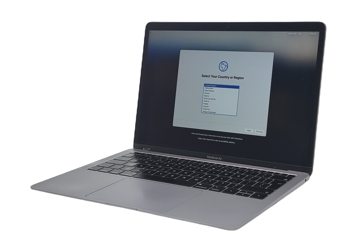 Apple MacBook Air 2018 Ordinateur portable 13" Core i5 8e génération, 16 Go de RAM, SSD 512 Go (Grade C)