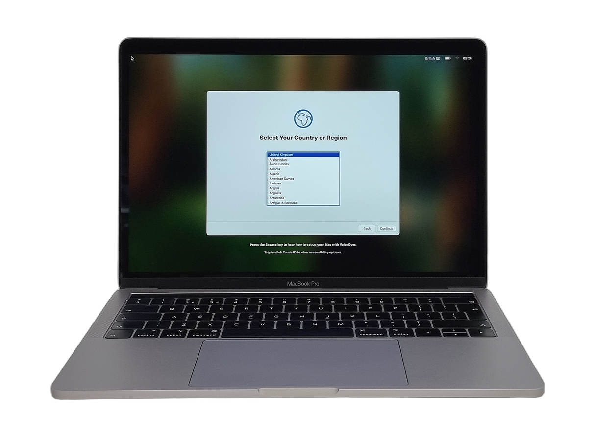 Ordinateur portable Apple MacBook Pro 2019, 13" Core i5 8e génération, 8 Go de RAM, 256 Go de SSD, Sequoia