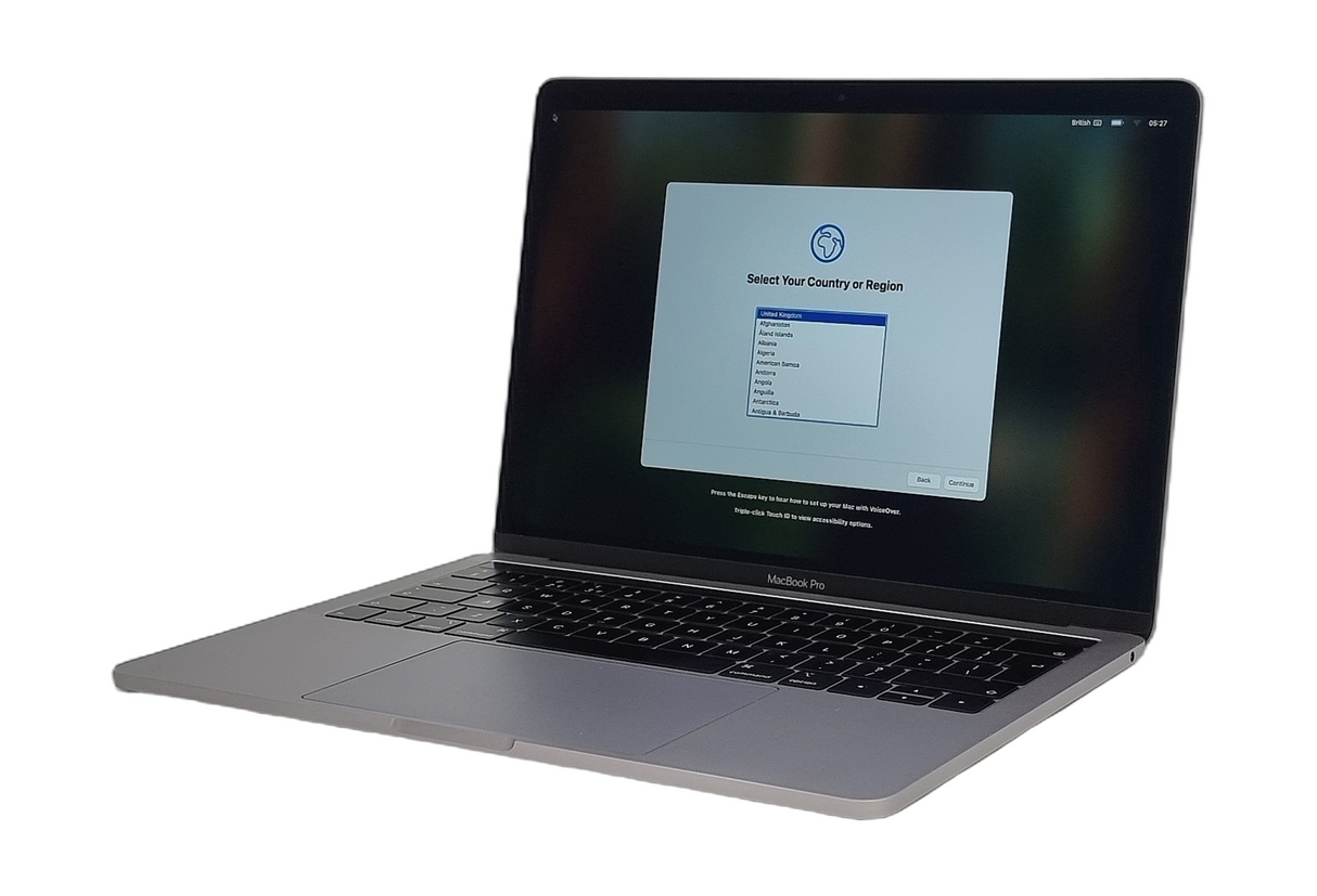 Ordinateur portable Apple MacBook Pro 2019, 13" Core i5 8e génération, 8 Go de RAM, 256 Go de SSD, Sequoia