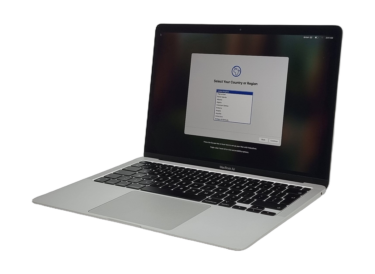 Apple MacBook Air 2020 Laptop, 13" Apple Silicon M1, 8GB RAM, 256GB SSD, Sequoia