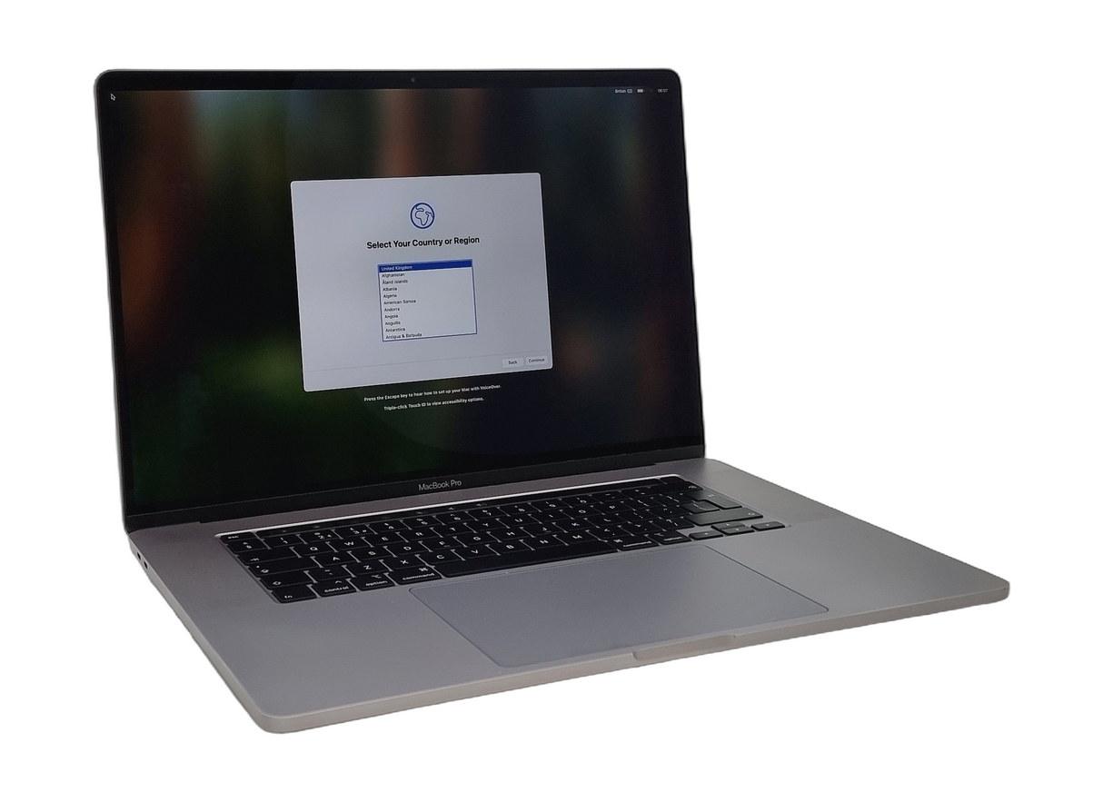 Ordinateur portable Apple MacBook Pro 2019, 16" Core i7 9ème génération, 16 Go de RAM, 512 Go SSD, Sequoia