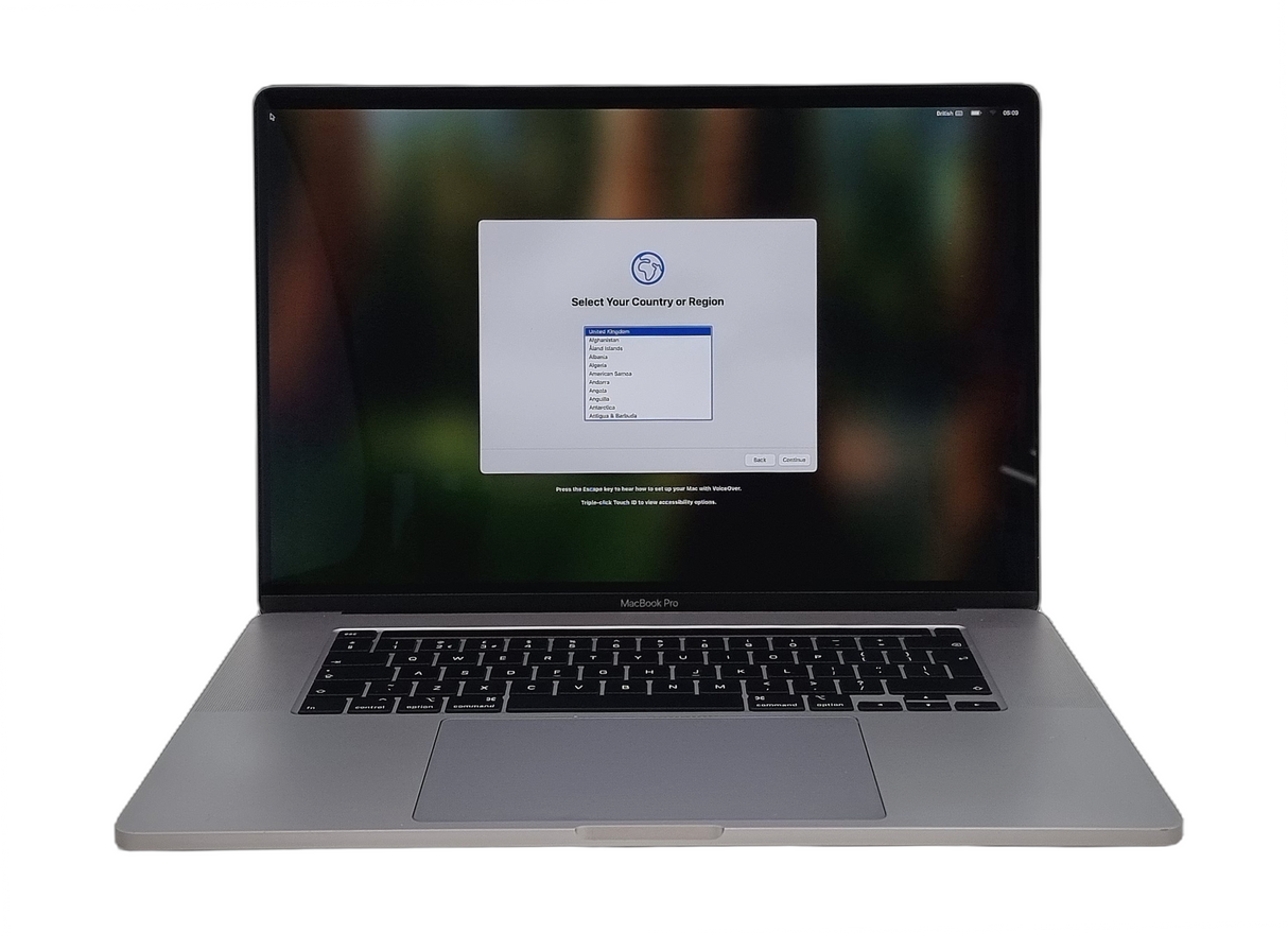 Ordinateur portable Apple MacBook Pro 2019, 16" Core i7 9ème génération, 16 Go de RAM, 512 Go SSD, Sequoia
