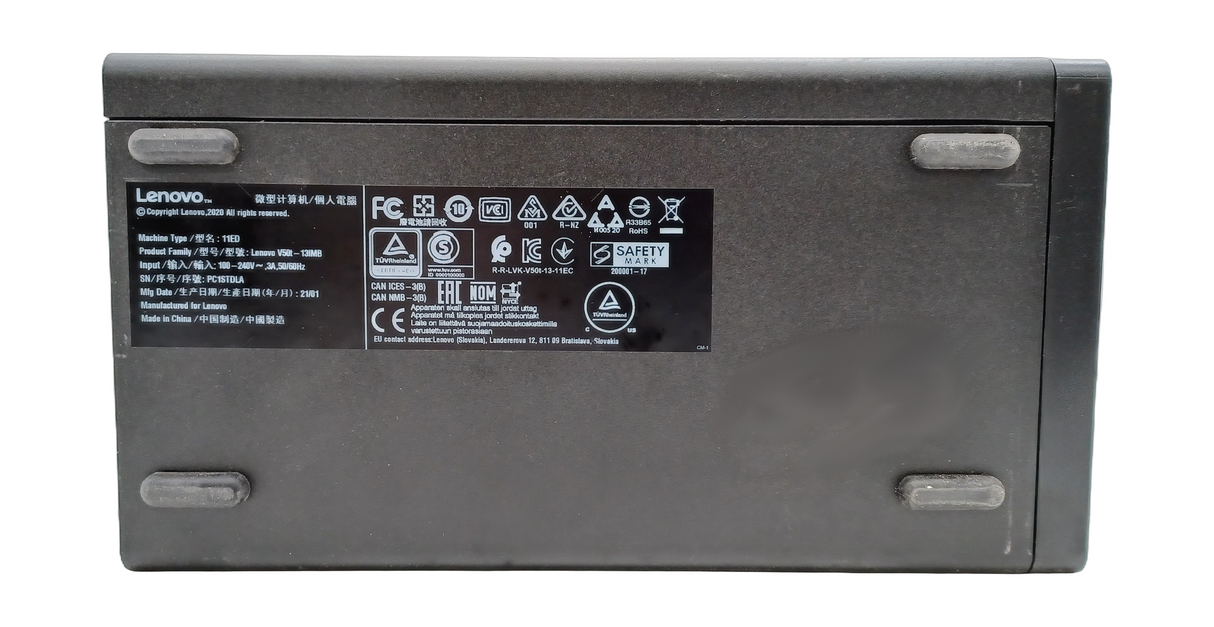 Lenovo V50t-13IMB MT PC, Core i3 10th Gen, 8GB RAM, 256GB SSD, Windows 11