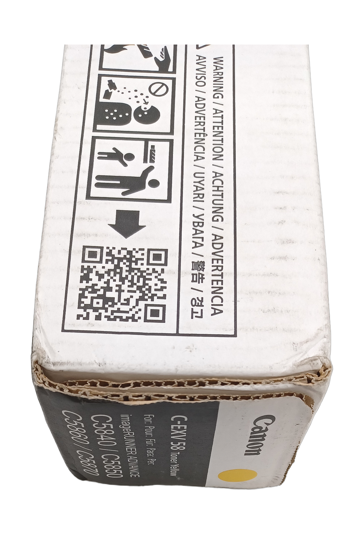 Cartouche de toner jaune Canon C-EXV 58 scellée d'origine pour imageRUNNER ADVANCE