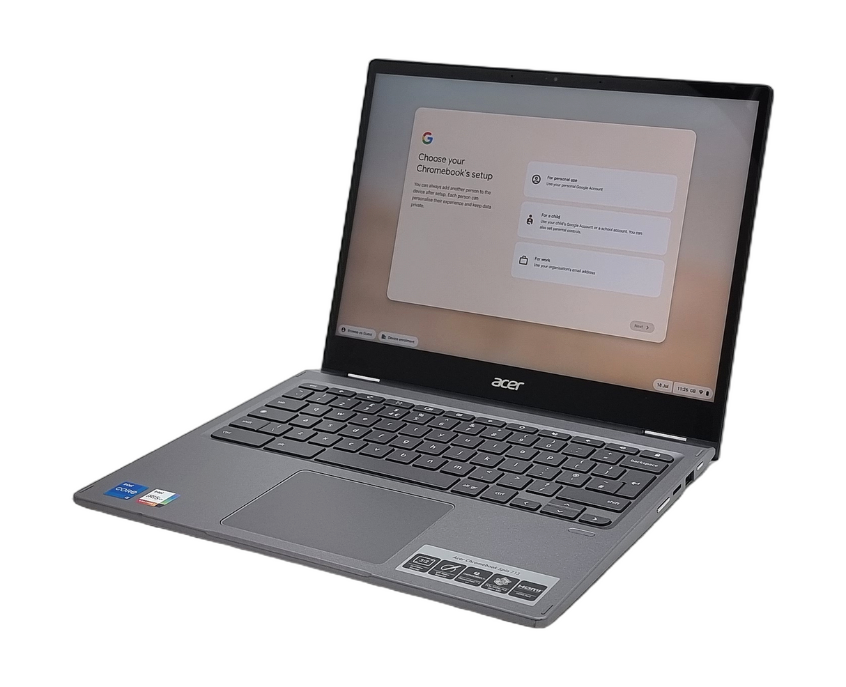 Ordinateur portable convertible Acer Chromebook Spin 713, écran 13" Core i5 11e génération, 8 Go de RAM, SSD 256 Go