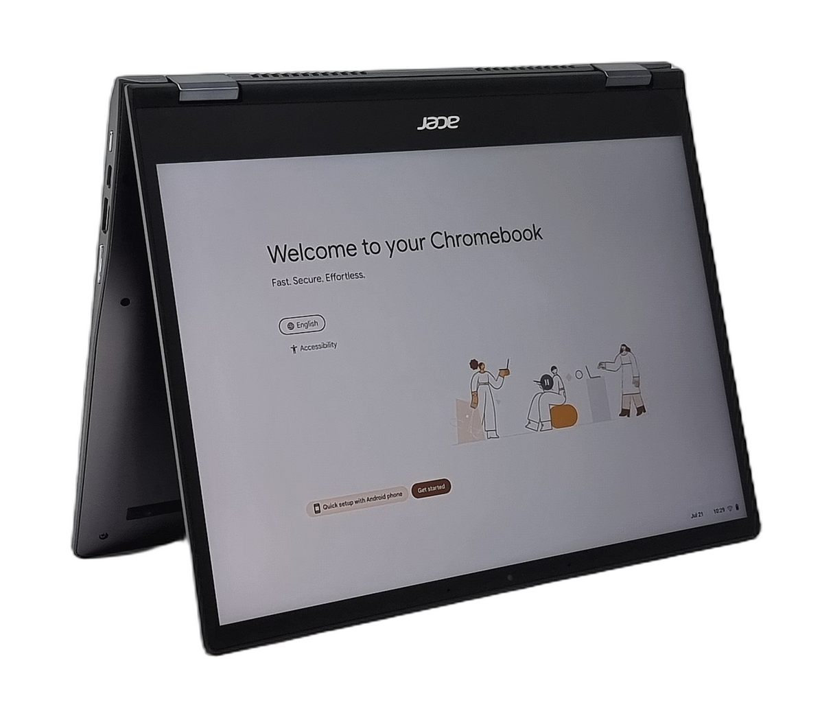 Ordinateur portable 2-en-1 Acer Chromebook Spin 713, écran 13" Core i5 10e génération, 8 Go de RAM, 128 Go SSD