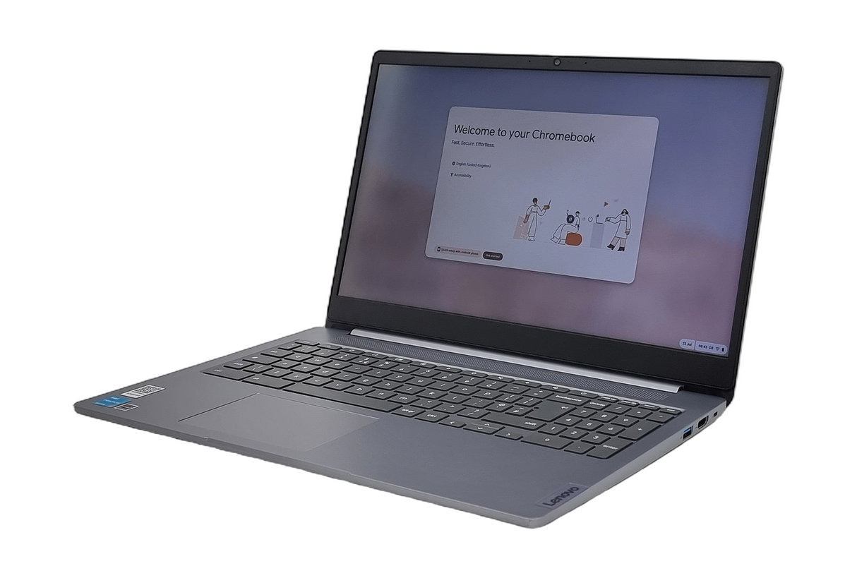 Lenovo IdeaPad 3 Chromebook, 15" Pentium Silver N6000, 4 Go RAM, 128 Go eMMC