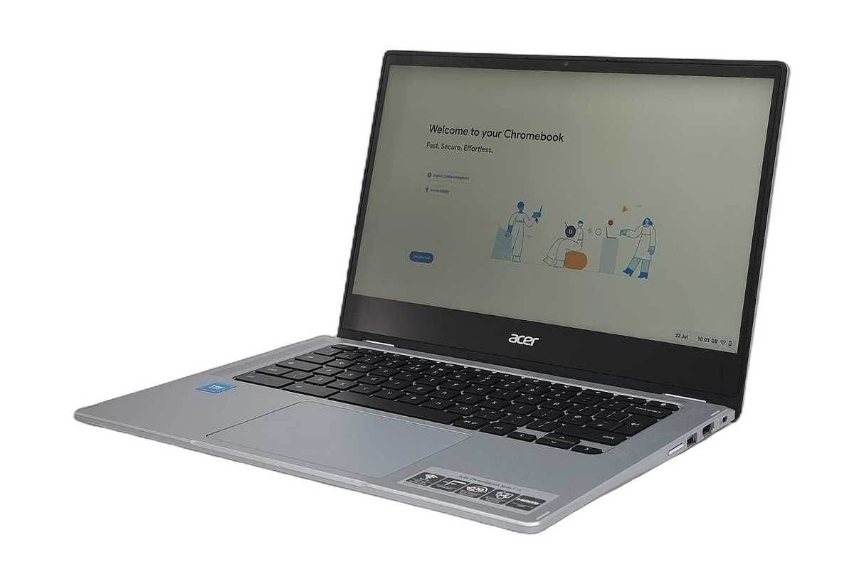 Acer Chromebook Spin 314 2-en-1, 14" Intel Celeron N4500, 4 Go de RAM, 64 Go eMMC