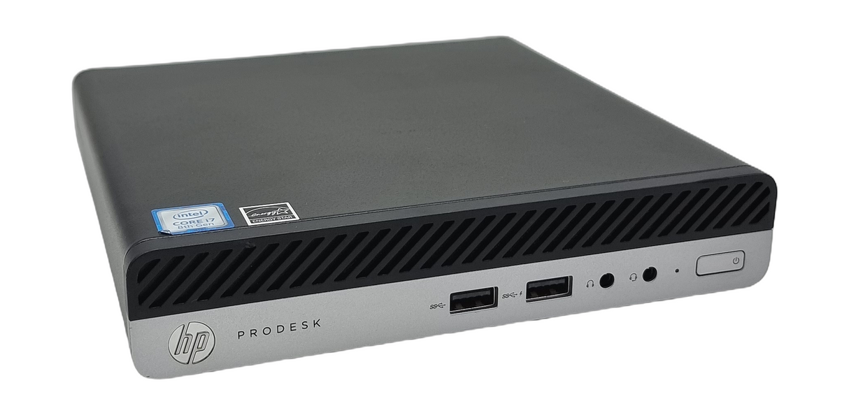 HP ProDesk 400 G4 Micro PC, Core i7 8th Gen, 8GB RAM, 256GB SSD, Windows 11