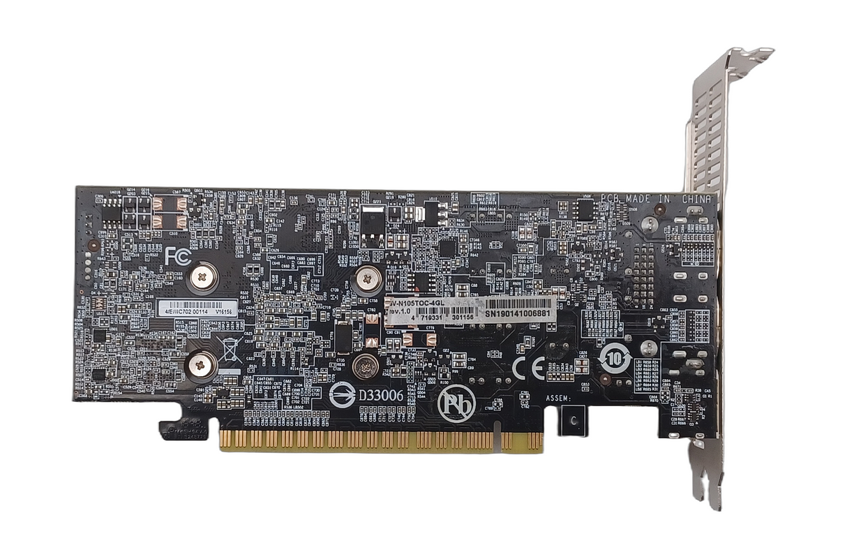 Gigabyte Nvidia GTX 1050 Ti OC Low Profile 4GB Graphics Card GV-N105TOC-4GL