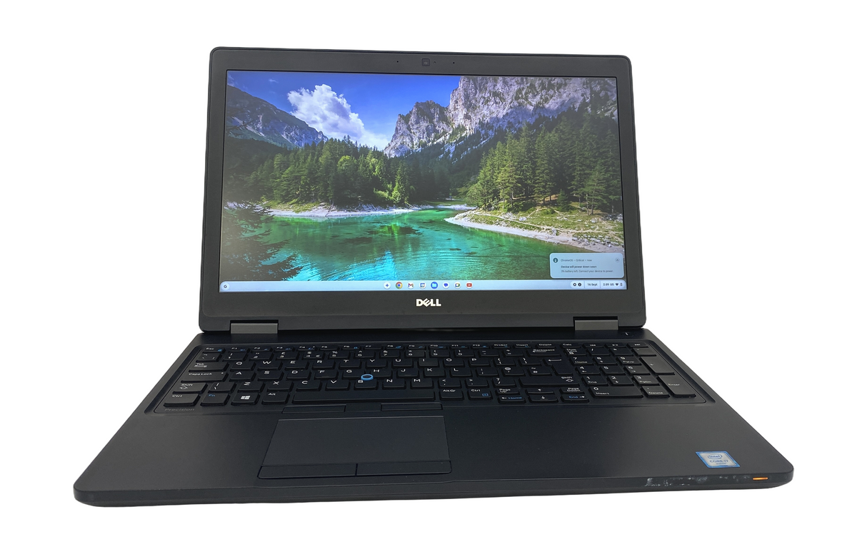Ordinateur portable Dell Precision 3520, 15,6 pouces, i7 6e génération, 8 Go de RAM, 128 Go SSD, ChromeOS