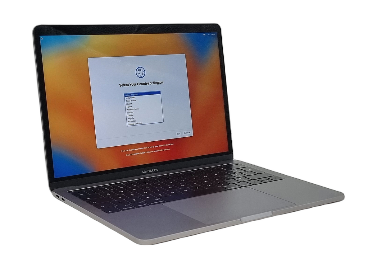 Ordinateur portable Apple MacBook Pro 2017 13" Core i7 7ème génération, 16 Go de RAM, SSD de 512 Go (Grade C)