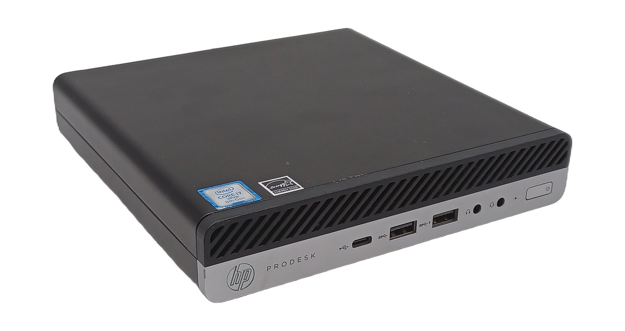 HP ProDesk 600 G4 Micro PC, Core i7 8th Gen, 8GB RAM, 256GB SSD, Windows 11