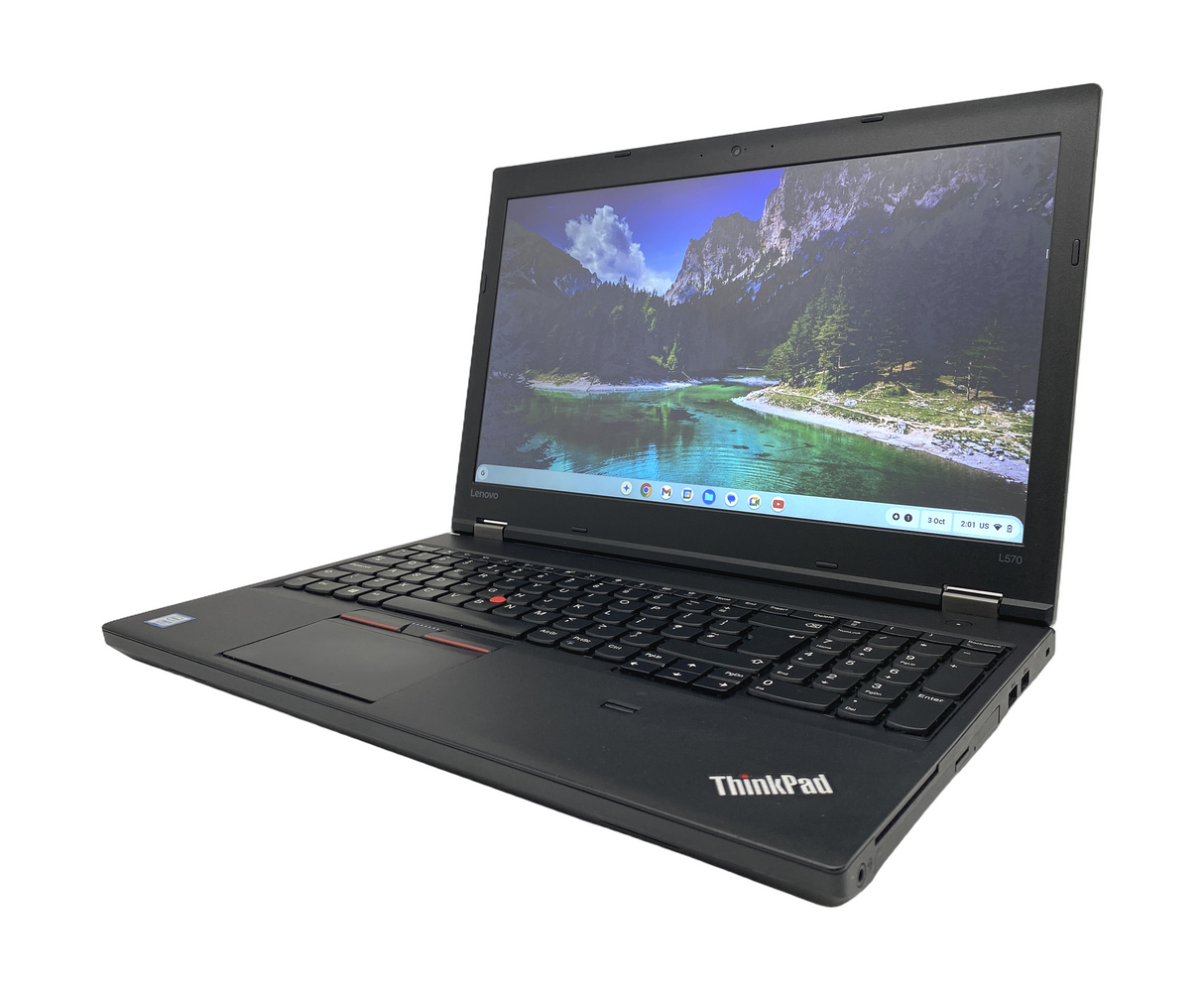 Lenovo ThinkPad L570 Laptop, 15.6" i5 7th Gen, 8GB RAM, 128GB SSD, Chrome OS
