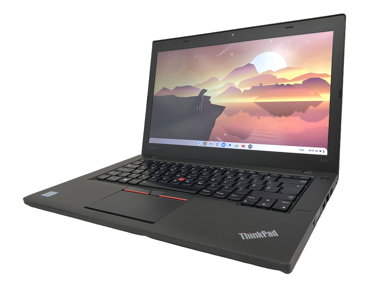 Ordinateur portable Lenovo ThinkPad T460, 14" Core i5 6ème génération, 8 Go de RAM, SSD de 128 Go, Chrome OS