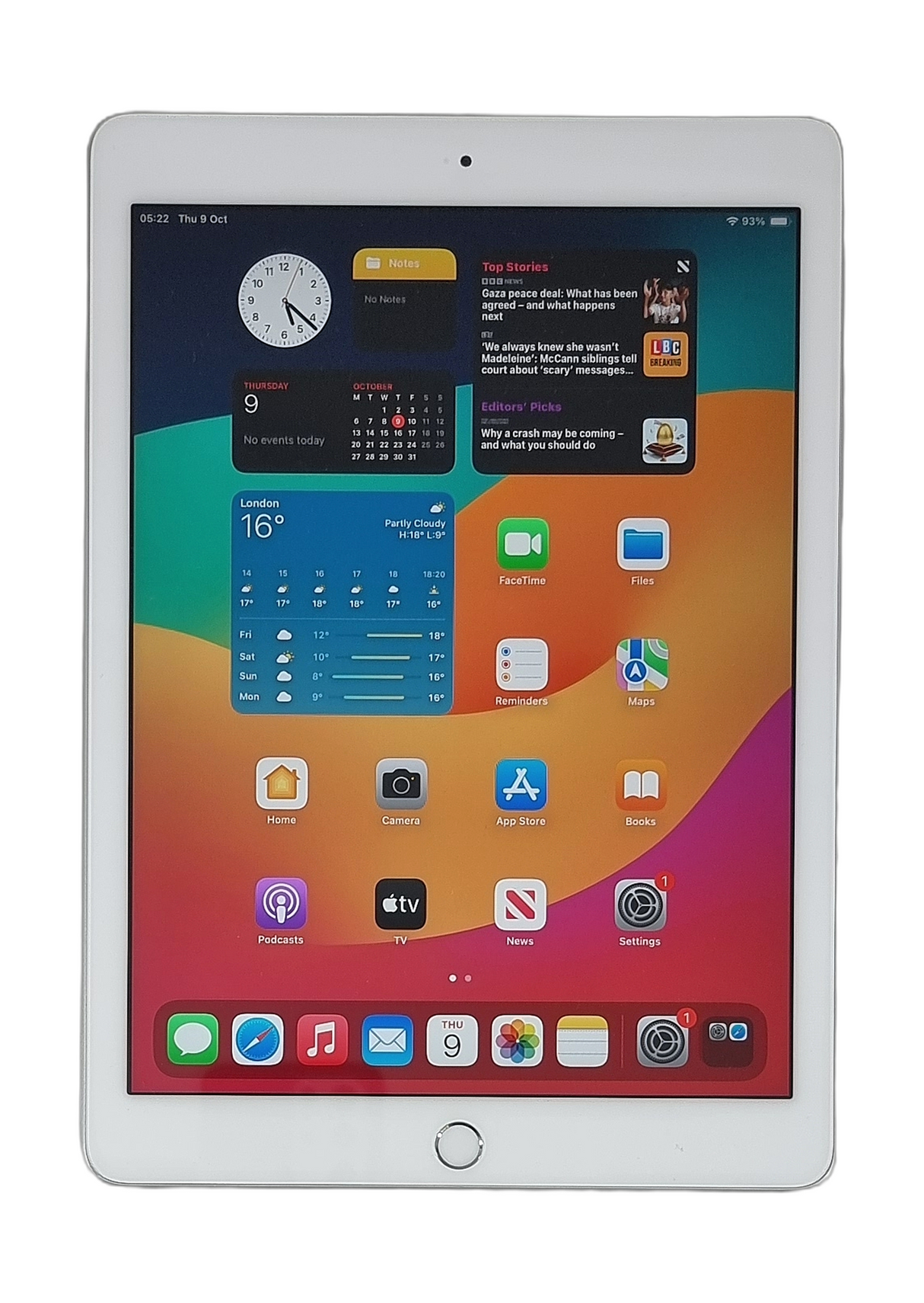 Apple iPad 6th Generation Tablet, 32GB, Wi-Fi, Silver, A1893