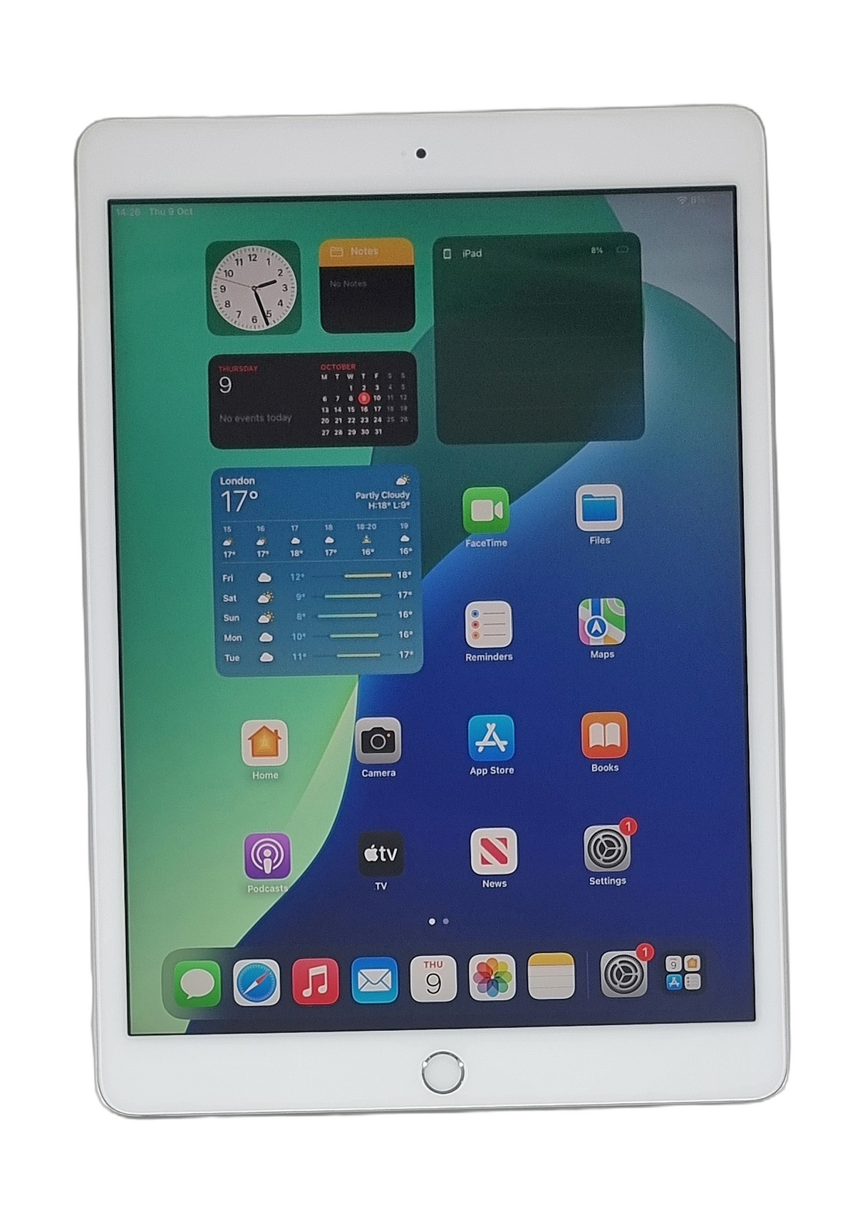 Apple iPad 7th Generation Tablet, 32GB, WiFi, Silver, A2197