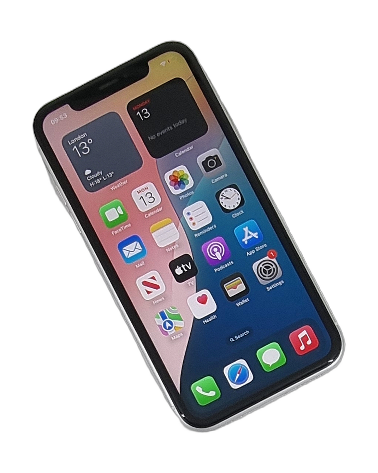 Smartphone Apple iPhone XR, 64 Go, débloqué tout opérateur, blanc, A2105