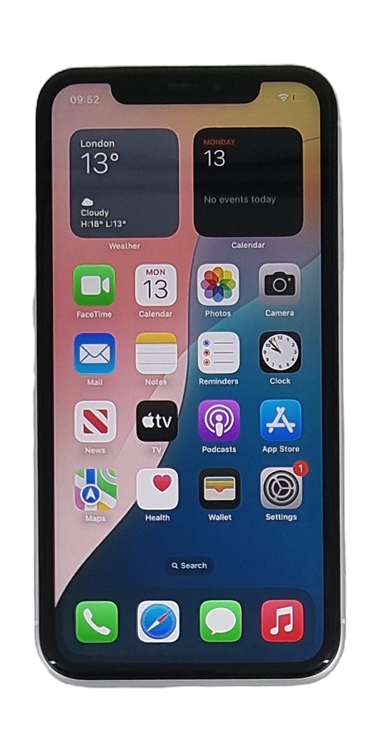 Smartphone Apple iPhone XR, 64 Go, débloqué tout opérateur, blanc, A2105