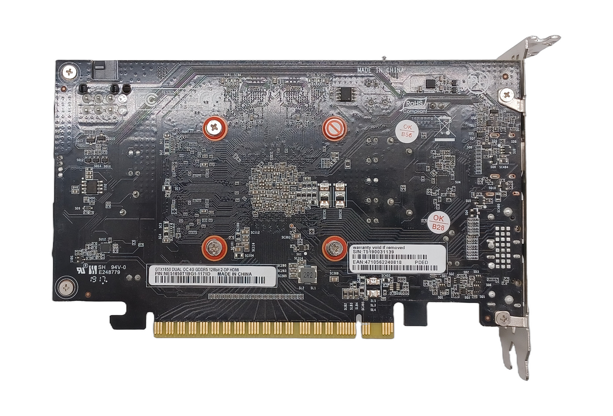 Palit Nvidia GTX 1650 Dual OC 4GB Graphics Card 2xDP 1xHDMI mITX